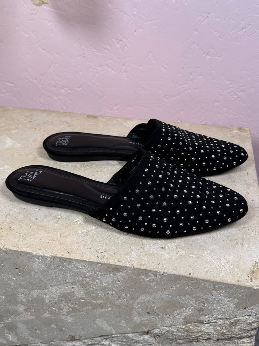 Matisse Studded Pointed Toe Mule Flats | Size 8.5